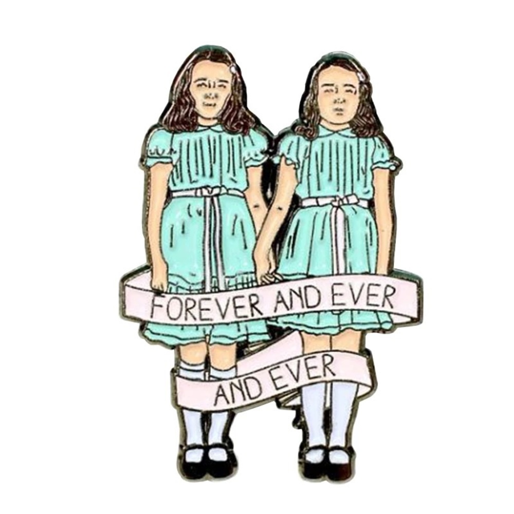 The Shining Twins Horror Movie Enamel Pin